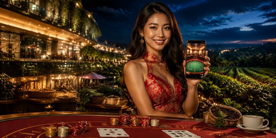 Bàn baccarat live casino về đêm tại Hà Nội với dealer người thật trên nền tảng w88club