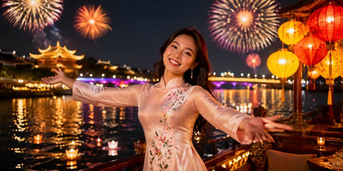Đèn lồng Hội An lung linh về đêm bên cạnh người dùng theo dõi kèo thể thao trực tuyến